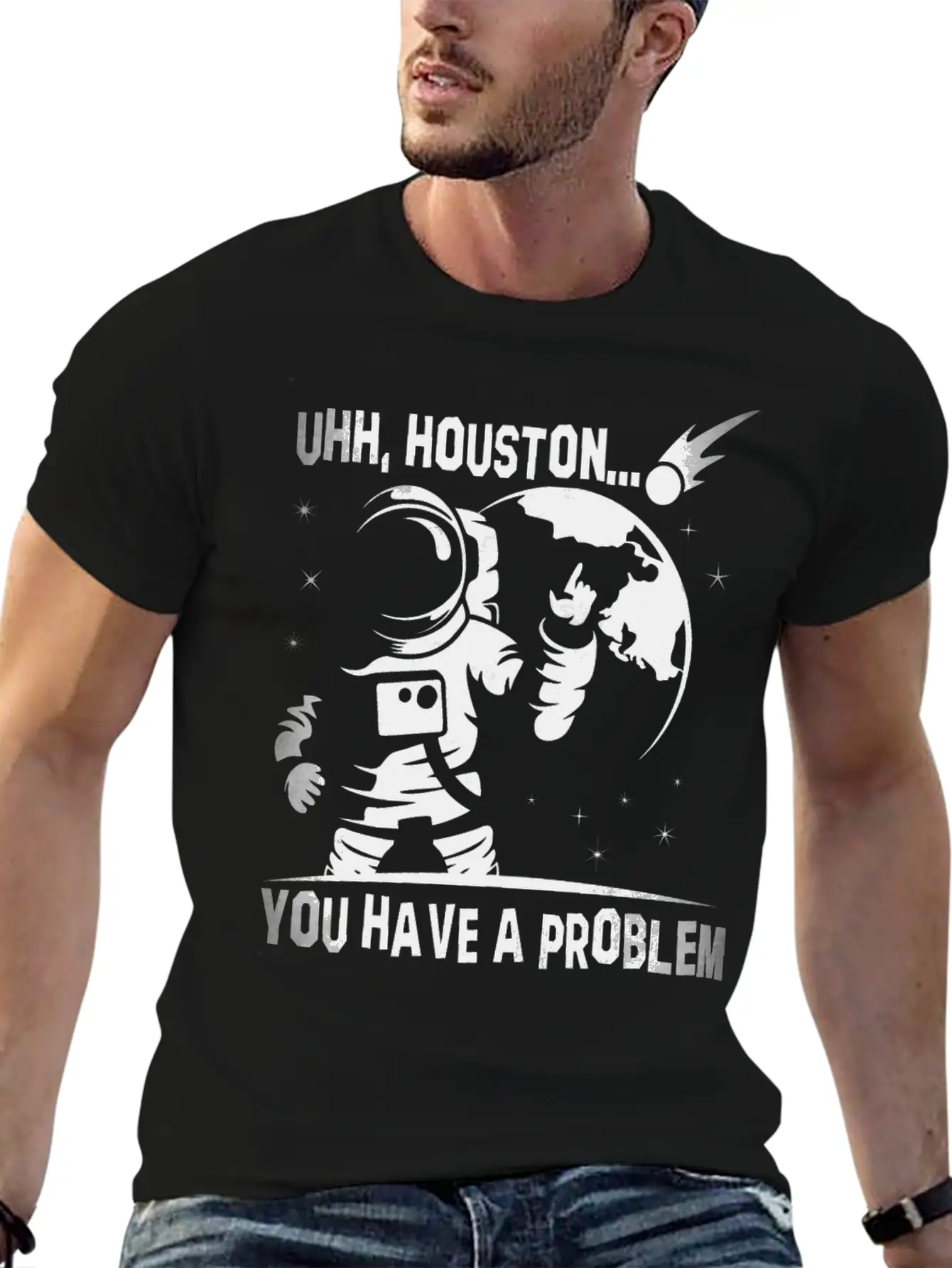 You Have A Problem - Astronauts -Total Basics Unisex Casual T-Shirt ¨C Clean Design For Daily Comfort