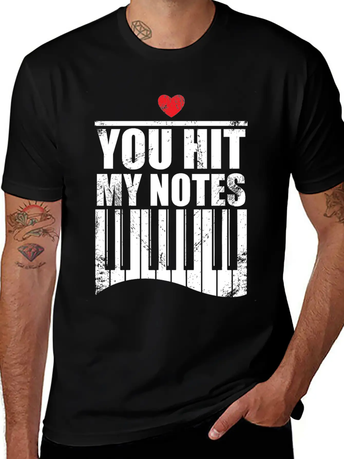 You Hit My Notes Funny Quote Gift Idea Piano Soft Cotton Short Sleeve Tee ¨C Unisex Wardrobe Staple