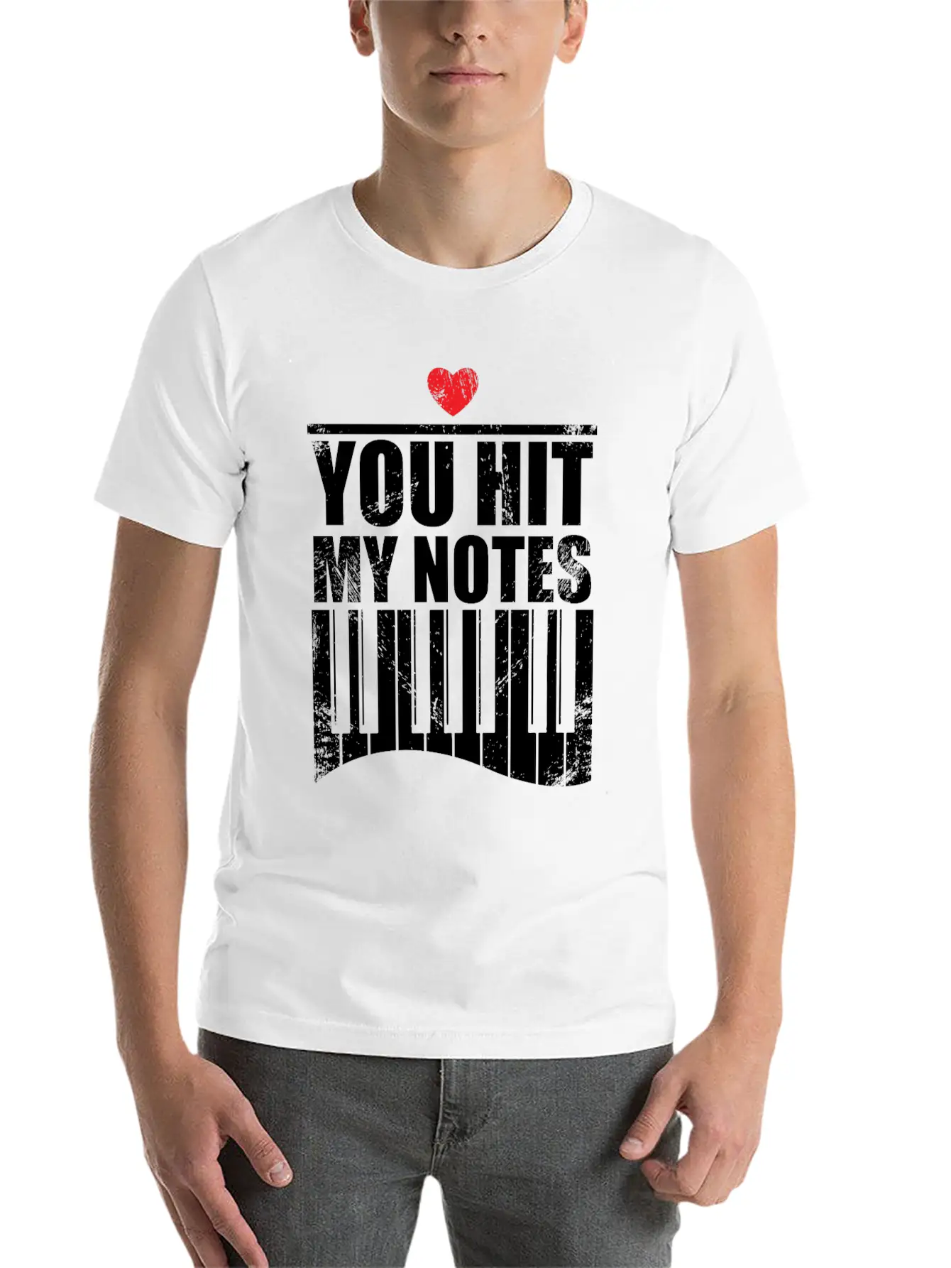 You Hit My Notes Funny Quote Gift Idea Piano Soft Cotton Short Sleeve Tee ¨C Unisex Wardrobe Staple