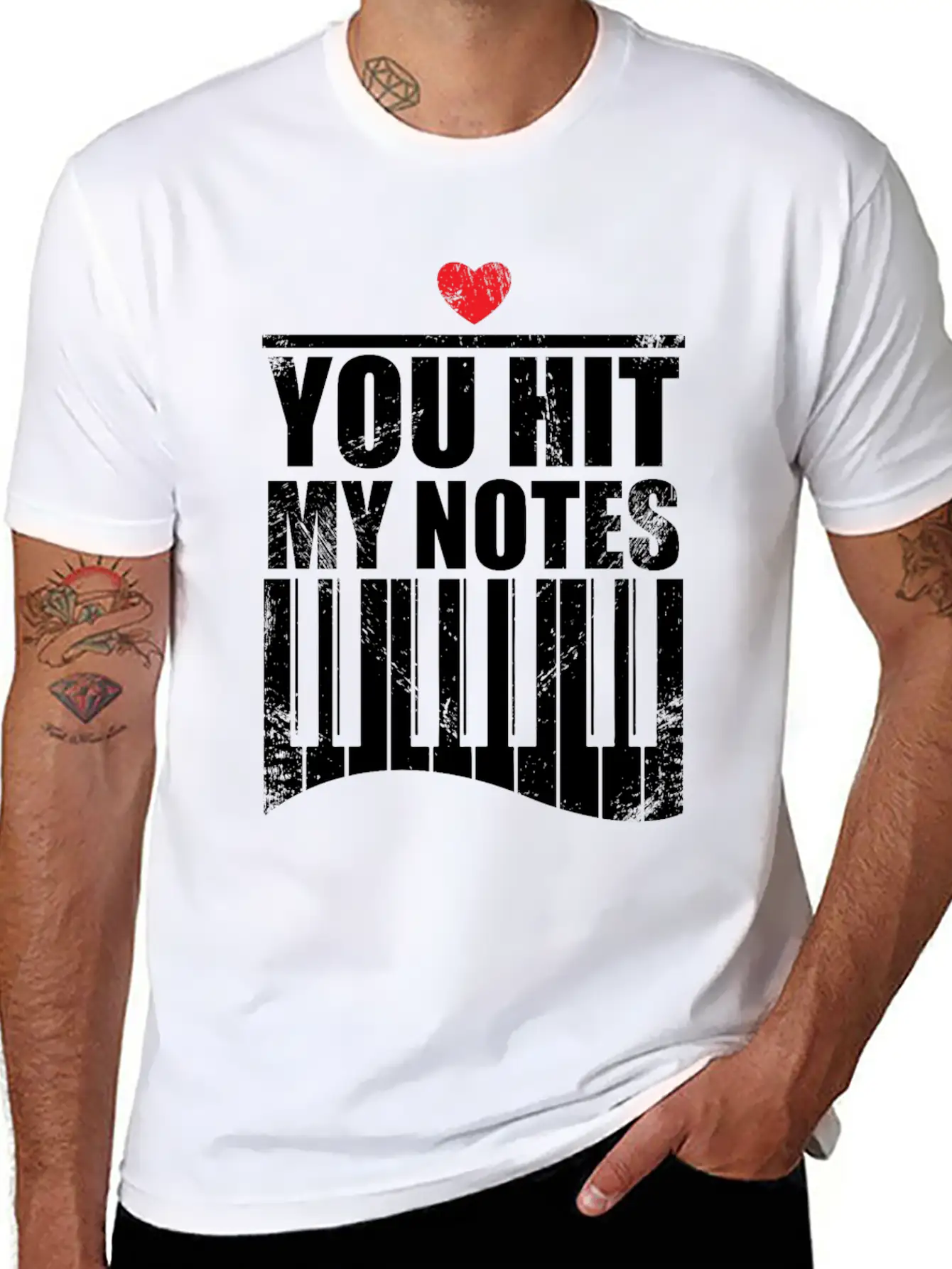 You Hit My Notes Funny Quote Gift Idea Piano Soft Cotton Short Sleeve Tee ¨C Unisex Wardrobe Staple