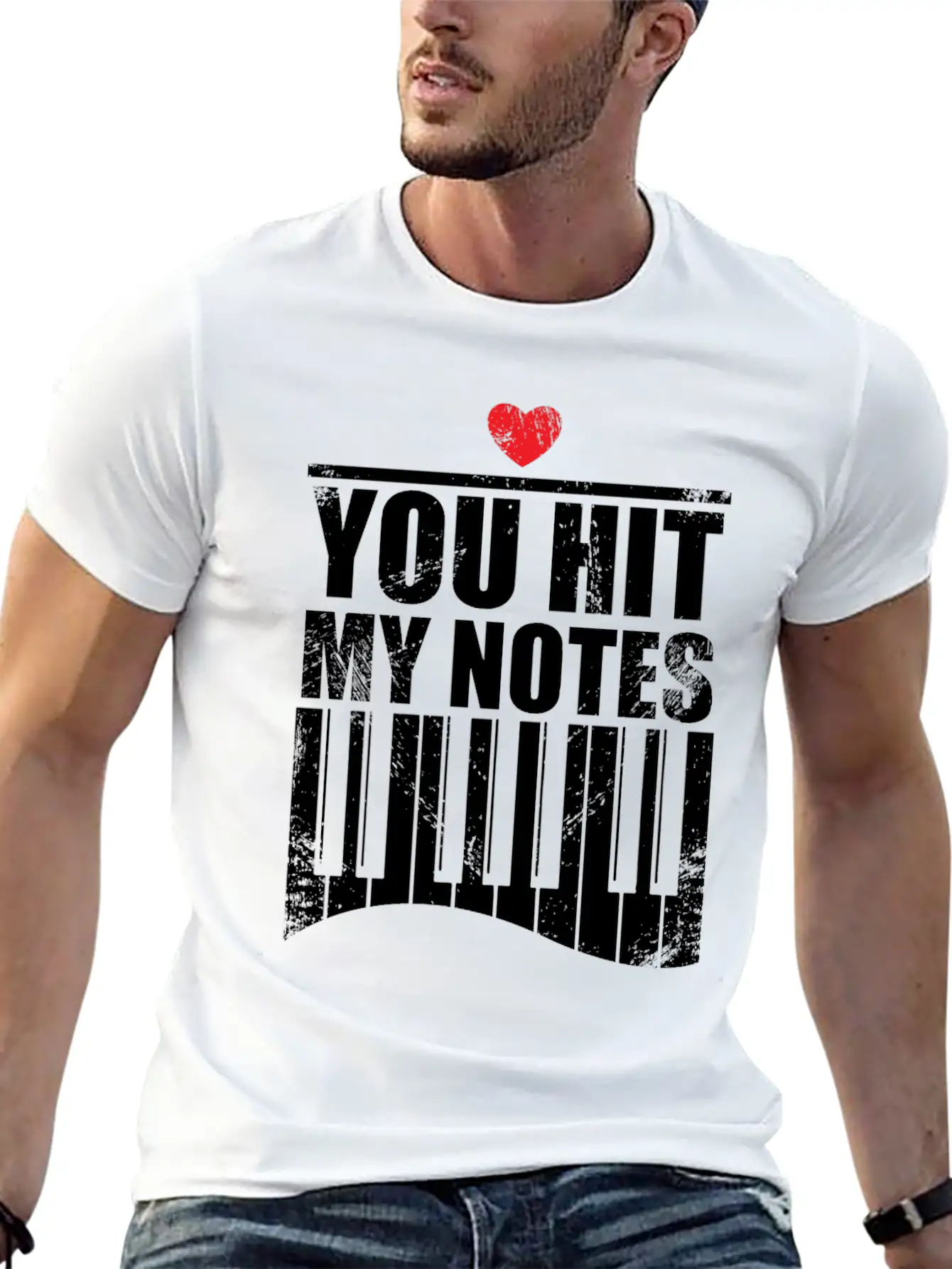 You Hit My Notes Funny Quote Gift Idea Piano Soft Cotton Short Sleeve Tee ¨C Unisex Wardrobe Staple