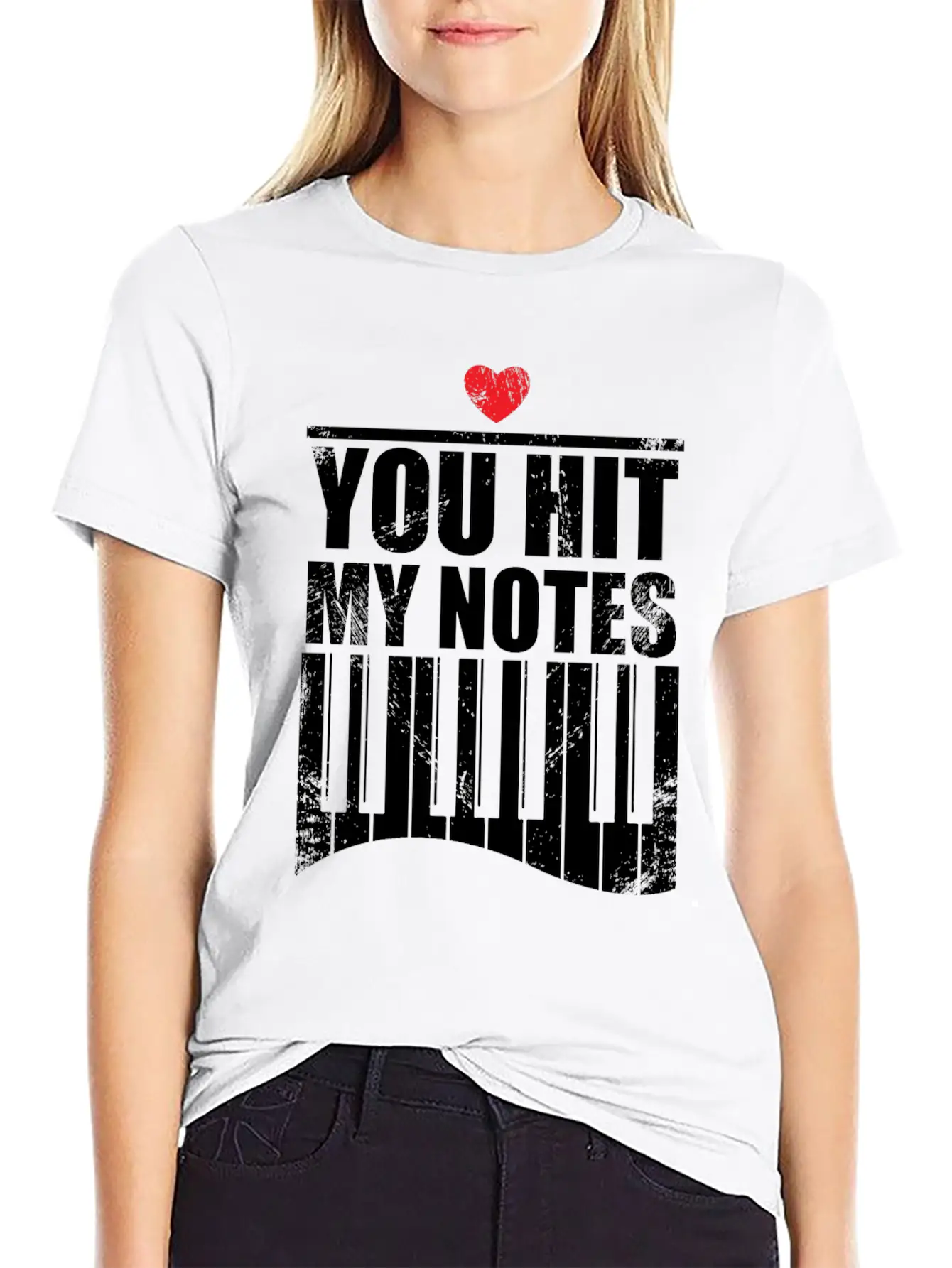 You Hit My Notes Funny Quote Gift Idea Piano Soft Cotton Short Sleeve Tee ¨C Unisex Wardrobe Staple