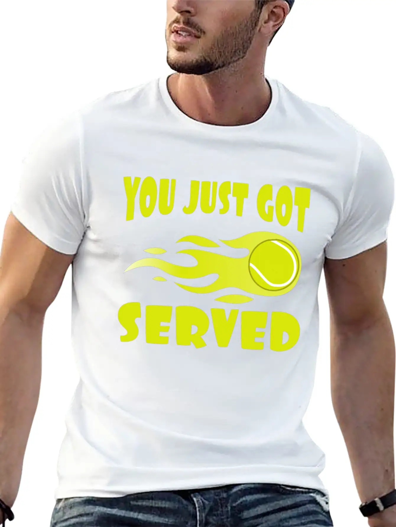 "You Just Got Served" Tshirt Design For Lawn Soft Cotton Short Sleeve Tee ¨C Unisex Wardrobe Staple