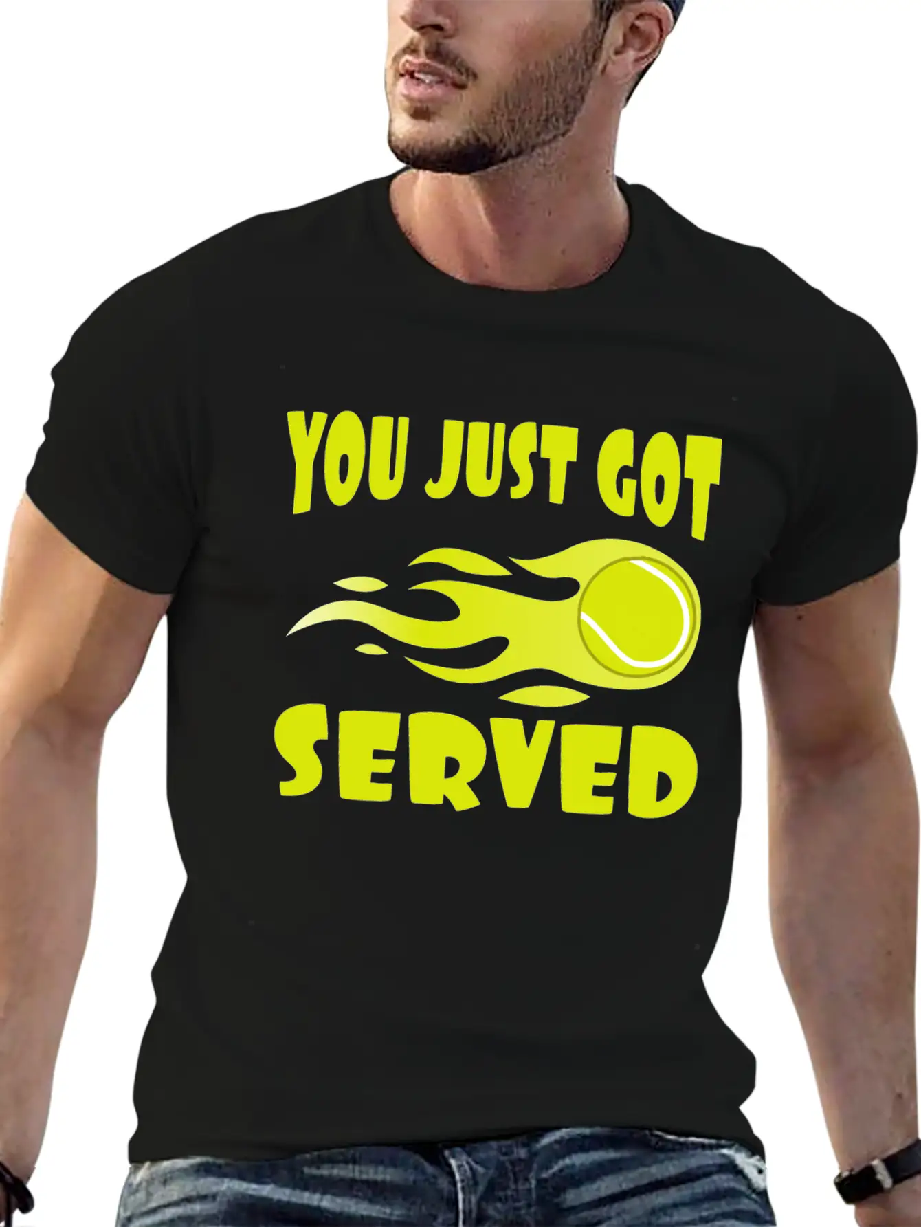 "You Just Got Served" Tshirt Design For Lawn Soft Cotton Short Sleeve Tee ¨C Unisex Wardrobe Staple