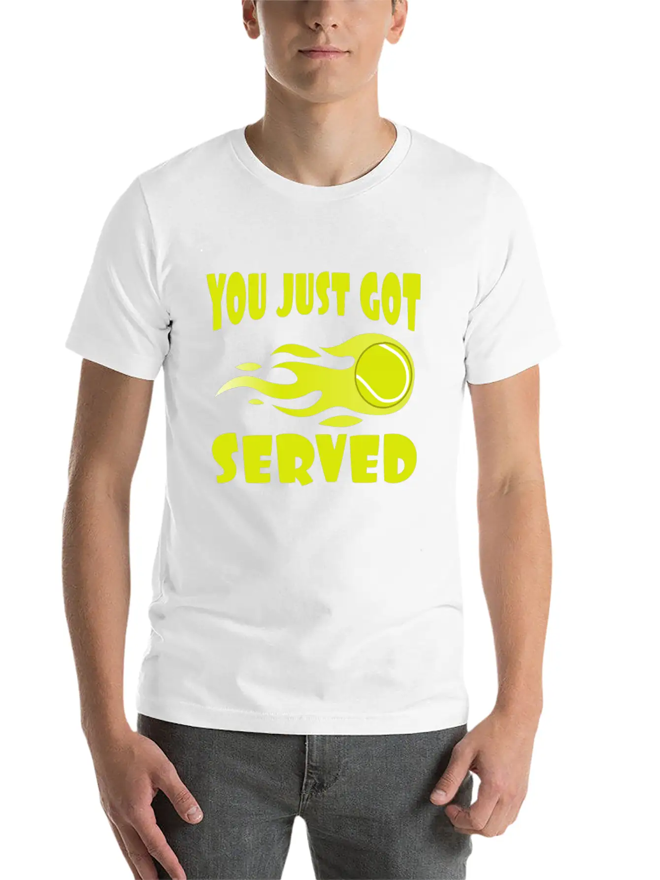 "You Just Got Served" Tshirt Design For Lawn Soft Cotton Short Sleeve Tee ¨C Unisex Wardrobe Staple