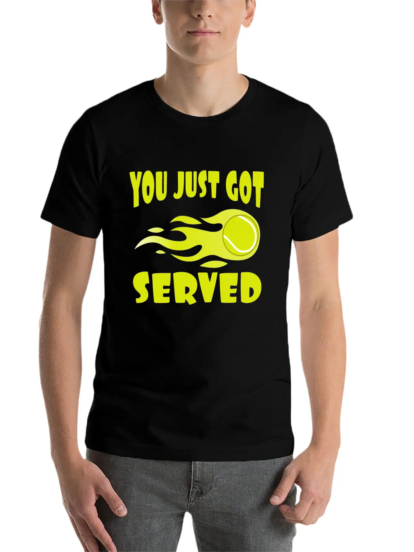 "You Just Got Served" Tshirt Design For Lawn Soft Cotton Short Sleeve Tee ¨C Unisex Wardrobe Staple