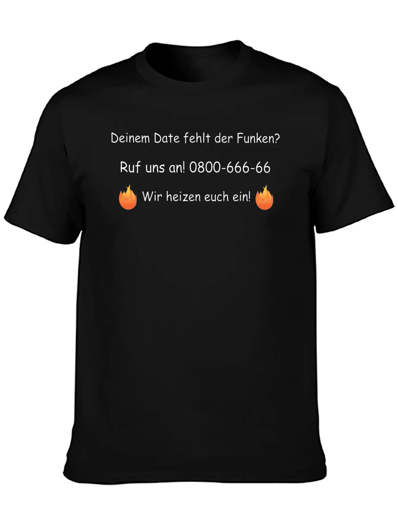 Your Date Lacks The Spark? Fire Department Unisex Casual T-Shirt ¨C Clean Design For Daily Comfort