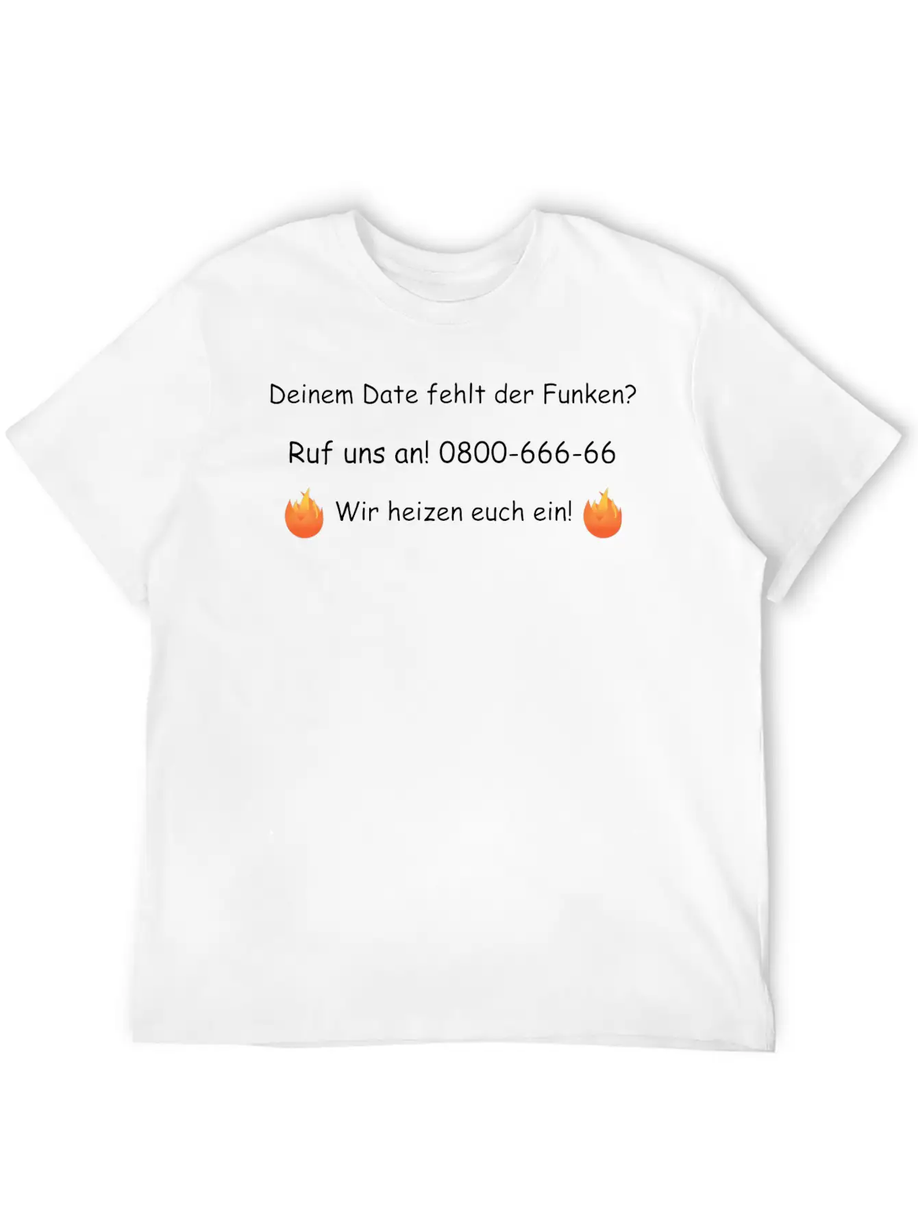 Your Date Lacks The Spark? Fire Department Unisex Casual T-Shirt ¨C Clean Design For Daily Comfort