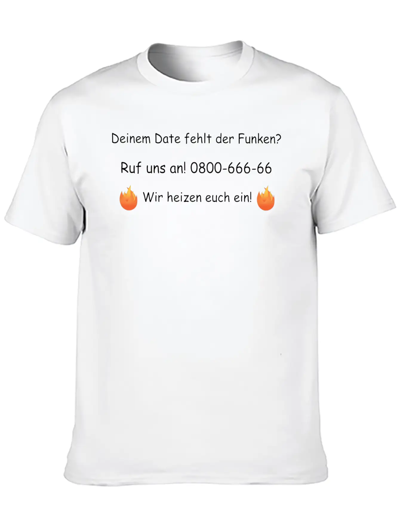Your Date Lacks The Spark? Fire Department Unisex Casual T-Shirt ¨C Clean Design For Daily Comfort