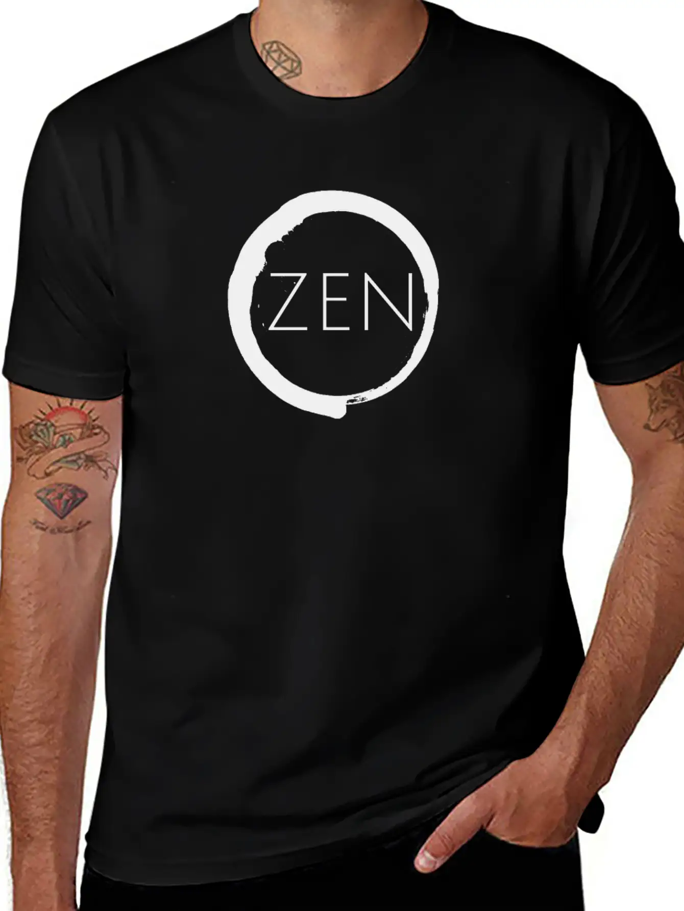 Zen Buddhist Meditation Yoga Buddha Asia Essential Cotton Tee For Daily Outfits ¨C Unisex Style