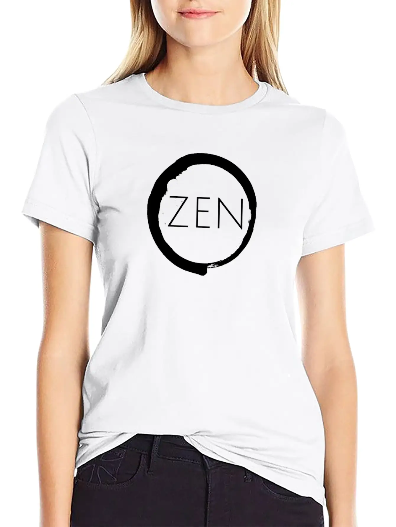 Zen Buddhist Meditation Yoga Buddha Asia Essential Cotton Tee For Daily Outfits ¨C Unisex Style