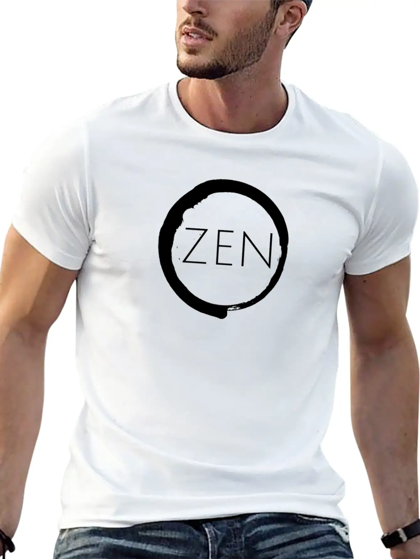 Zen Buddhist Meditation Yoga Buddha Asia Essential Cotton Tee For Daily Outfits ¨C Unisex Style
