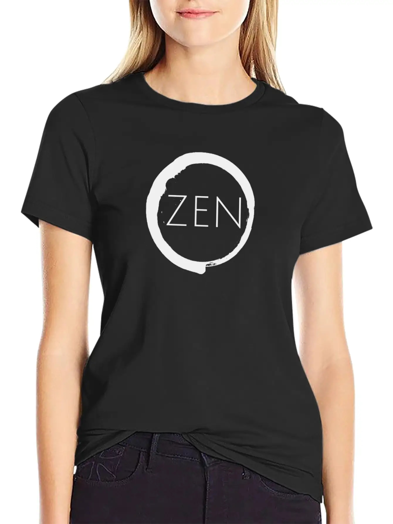 Zen Buddhist Meditation Yoga Buddha Asia Essential Cotton Tee For Daily Outfits ¨C Unisex Style