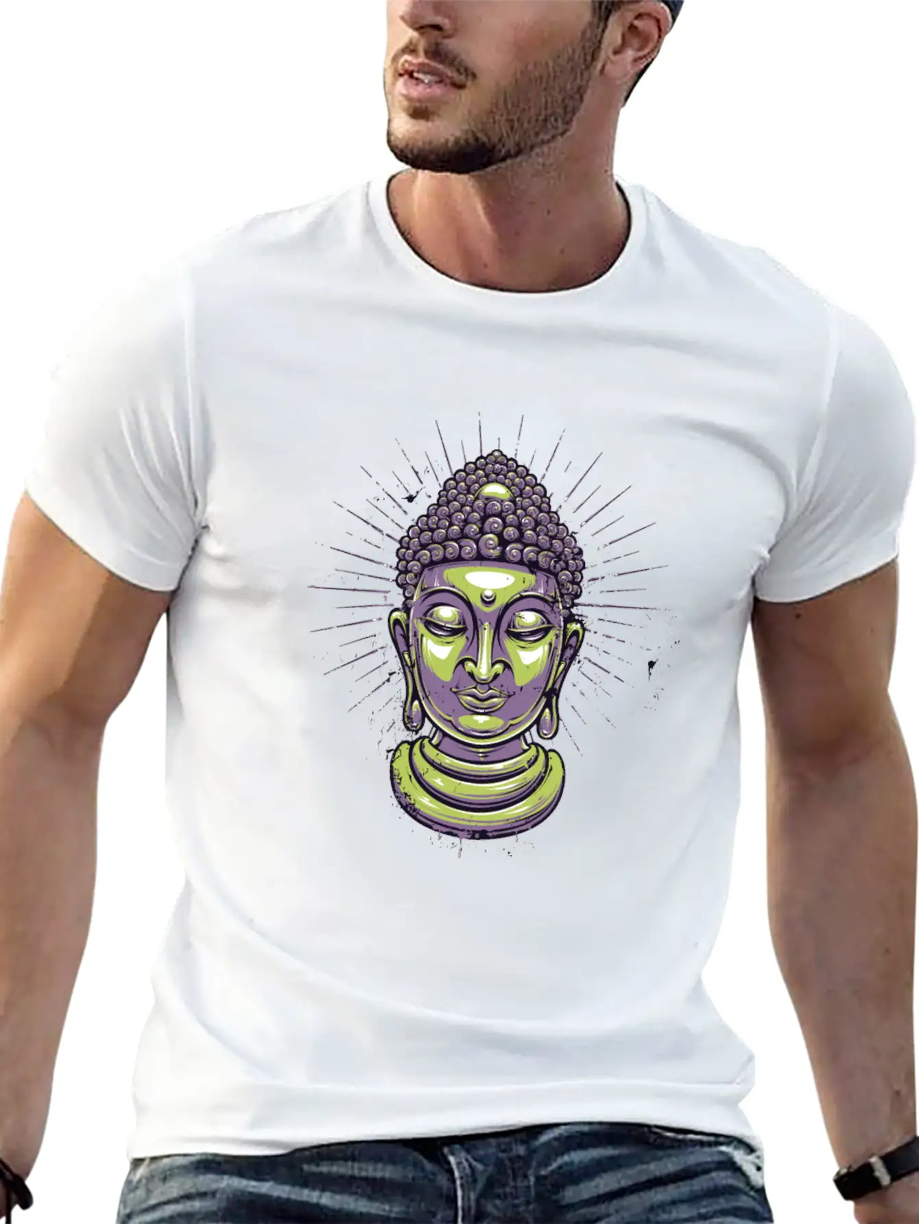 Zen, Meditate, Meditation, Motivation Lightweight Cotton T-Shirt ¨C Daily Comfort Graphic Shirt
