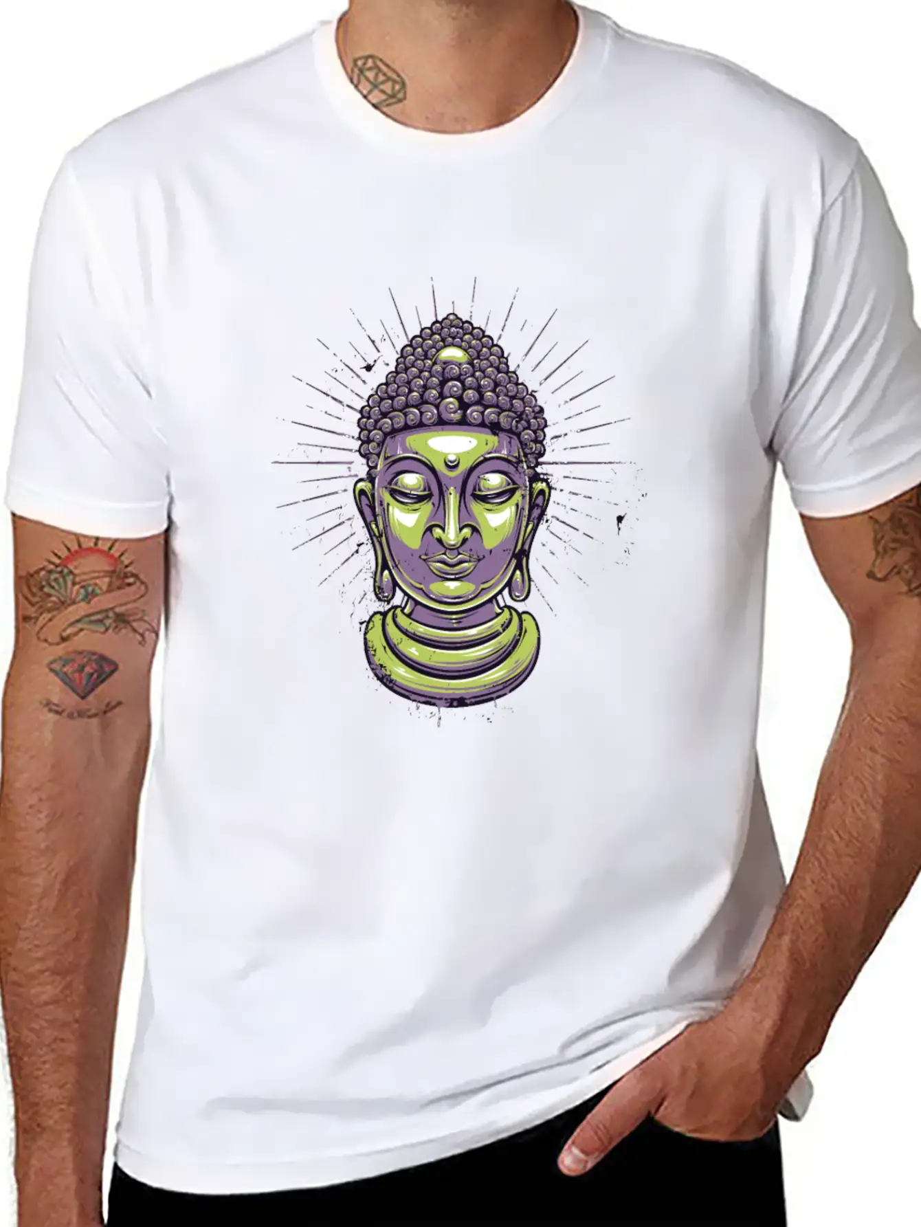 Zen, Meditate, Meditation, Motivation Lightweight Cotton T-Shirt ¨C Daily Comfort Graphic Shirt